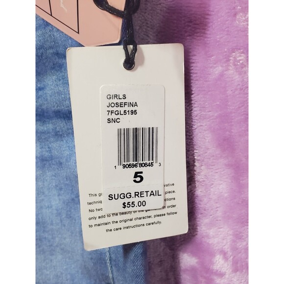 7 For All Mankind Josefina 5T Skinny Boyfriend Jeans NWT - Picture 3 of 9